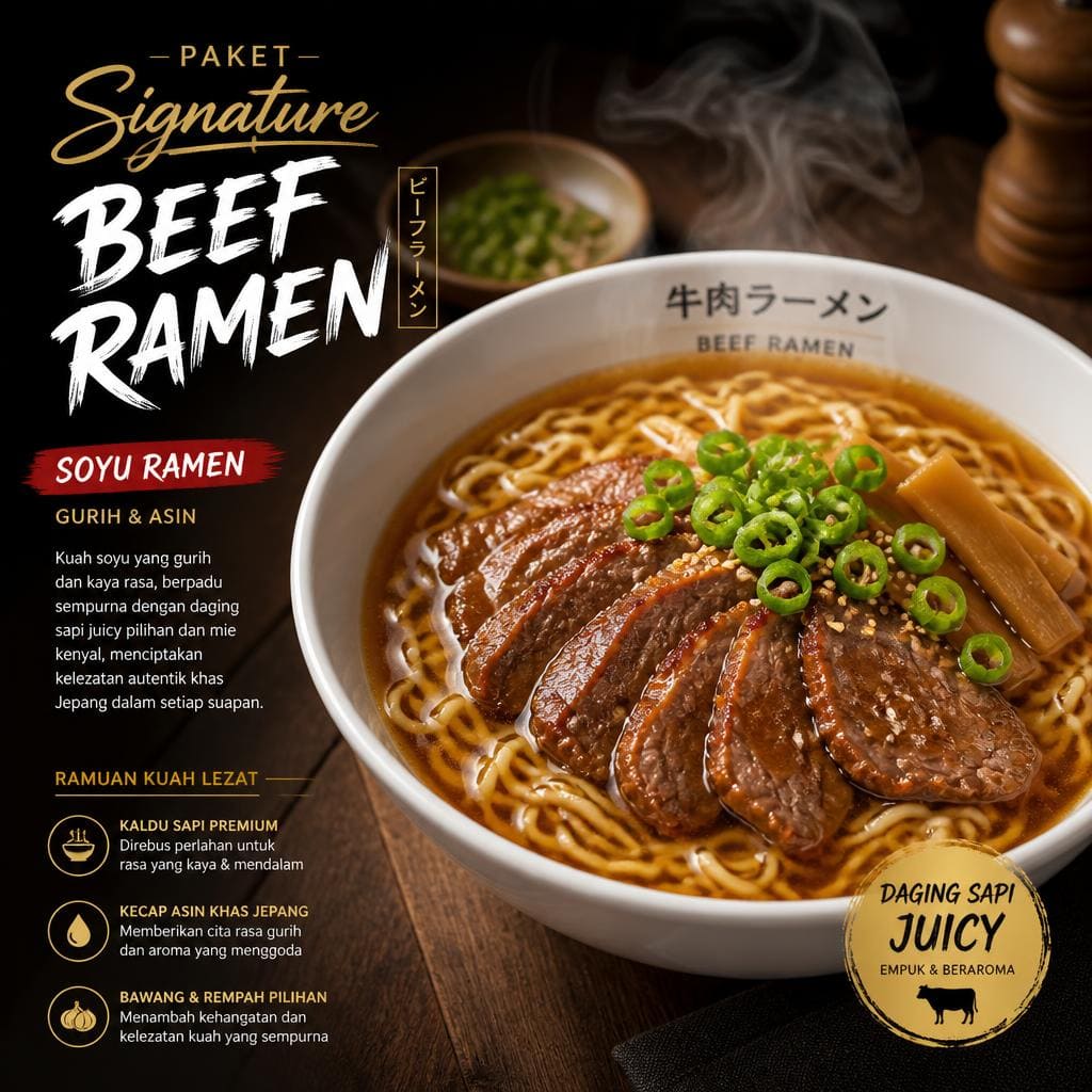 Beef Ramen Gokana Ramen & Teppan